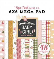 Special Delivery: Baby Girl - 6x6 Mega Paper Pad