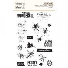 Simple Stories Clear Stamps - Winter Woods