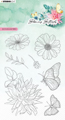 Studio Light Clear Stamps - Blooming Butterfly