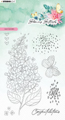Studio Light Clear Stamps - Lilac Flowers