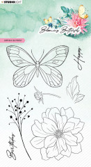 Studio Light Clear Stamps - Birthday Butterfly