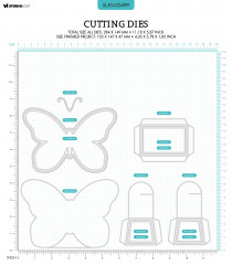 Studio Light Cutting Die - Essentials Nr. 499 - Butterfly Box