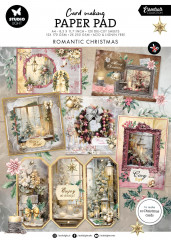 Studio Light - A4 Card Making Paper Pad - Essentials Nr. 11 - Romantic Christmas