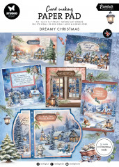 Studio Light - A4 Card Making Paper Pad - Essentials Nr. 12 - Dreamy Christmas