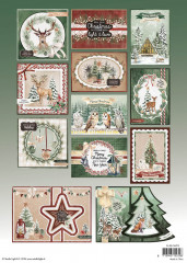 Studio Light A4 Card Making Pad - Christmas Essentials Nr. 13 - Festive Forest