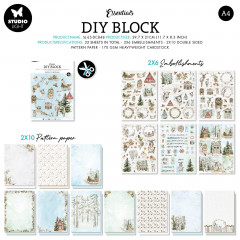 Studio Light A4 DIY Block - Essentials Nr. 48 - Snowy Christmas