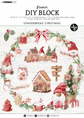 Studio Light A4 DIY Block - Essentials Nr. 49 - Gingerbread Christmas