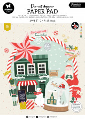 Studio Light - Die-Cut Paper Pad - Christmas Essentials Nr. 218 - Sweet Christmas A4