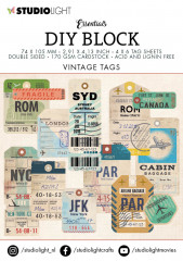 Studio Light Mini DIY Block - Essentials Nr. 03 - Vintage Tags