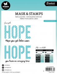 Studio Light - Masks & Stamps - Essentials Nr. 05 - Hope Sentiments