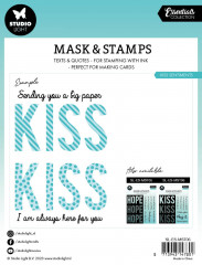 Studio Light - Masks & Stamps - Essentials Nr. 06 - Kiss Sentiments