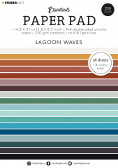 Studio Light A5 Mixed Paper Pad - Essentials Nr. 89 - Lagoon Waves