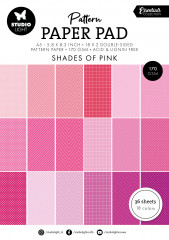 Studio Light A5 Paper Pad - Essentials Nr. 163 - Shades Of Pink