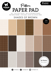 Studio Light A5 Paper Pad - Essentials Nr. 166 - Shades Of Brown