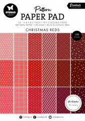 Studio Light - A5 Pattern Paper Pad - Christmas Essentials Nr. 207 - Christmas Reds