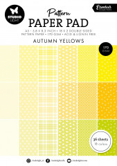 Studio Light - A5 Pattern Paper Pad - Essentials Nr. 233 - Autumn Yellow