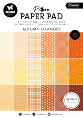 Studio Light - A5 Pattern Paper Pad - Essentials Nr. 234 - Autumn Oranges