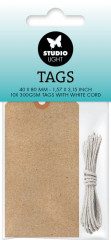 Studio Light - Medium Tags with White Cord