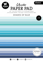 Studio Light - Unicolor Paper Pad - Essentials Nr. 157 - Shades Of Blue