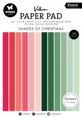 Studio Light - A5 Vellum Paper Pad - Essentials Nr. 196 - Shades of Christmas