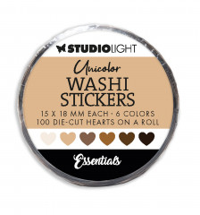Washi Die-Cut Stickers - Browns
