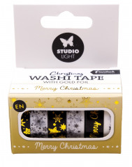 Christmas Essentials Nr. 22 - Washi Tape - Black/White Gold