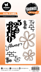 Studio Light Cutting Die - Grunge Collection Nr. 503 - Numbers & Flowers