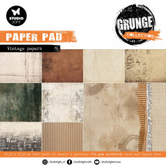Studio Light 8x8 Paper Pad - Grunge Collection Nr. 136 - Vintage Papers