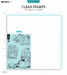 Studio Light Clear Stamps - Grunge Collection Nr. 400 - Floral Gems
