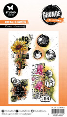 Studio Light Clear Stamps - Grunge Collection Nr. 452 - Flower Elements