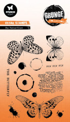 Studio Light Clear Stamps - Grunge Collection Nr. 605 - The Butterflies
