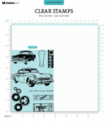 Studio Light Clear Stamps - Gearheads Workshop Nr. 674 - Beer & Cars