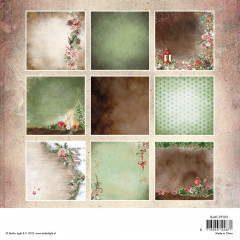 Studio Light 8x8 Paper Pad - Magical Christmas - Background Patterns 1