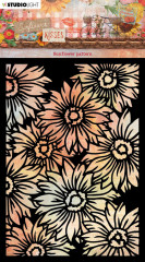 Studio Light Mask Stencil - Sunflower Kisses Nr. 199 - Sunflower Pattern