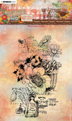 Studio Light Clear Stamps - Sunflower Kisses Nr. 438 - Wildflower Basket