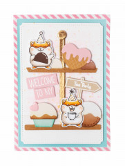 Clear Stamps and Cutting Die - Sweet Stories Nr. 56 - Tea Party