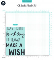 Studio Light Clear Stamps - Sweet Stories Nr. 418 - Quotes Large Make a Wish