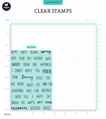 Studio Light Clear Stamps - Sweet Stories Nr. 419 - Quotes Small Some Bunny Loves You
