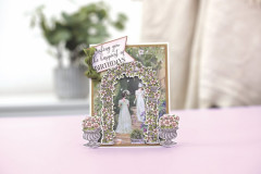 Clear Stamp & Cutting Die - Age of Elegance - Garden Arch & Topiary Urn