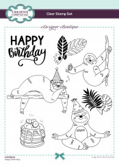 Clear Stamps - Happy Sloth Day