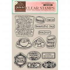Stamperia Clear Stamps - Oh lá lá - Labels