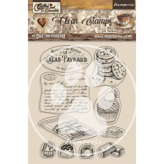Stamperia Clear Stamps - Coffee and Chocolate - Chocolate Elements
