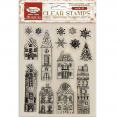 Stamperia Clear Stamps - Gear up for Christmas - Cozy Houses