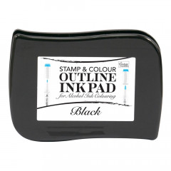 Stamp and Colour Outline Ink Pad - Black