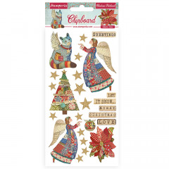 Stamperia Chipboard - Christmas patchwork
