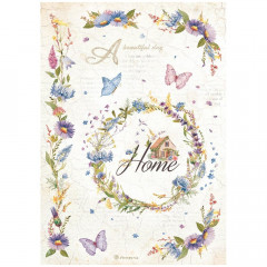 Stamperia Rice Paper - Welcome Home Garland