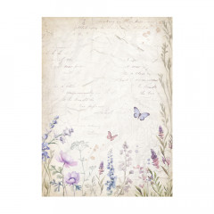 Stamperia A6 Rice Paper - Lavender - Backgrounds