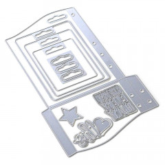 Metal Cutting Die - Planner Essentials 30 - Wave Pocket