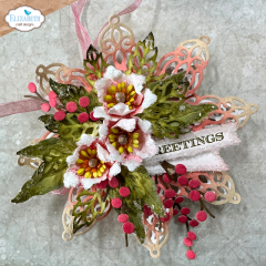 Metal Cutting Die - Paper Flowers by Angelica Turner - Holly Greenery