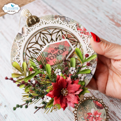 Metal Cutting Die - Paper Flowers by Angelica Turner - Joyous Ornament - Round